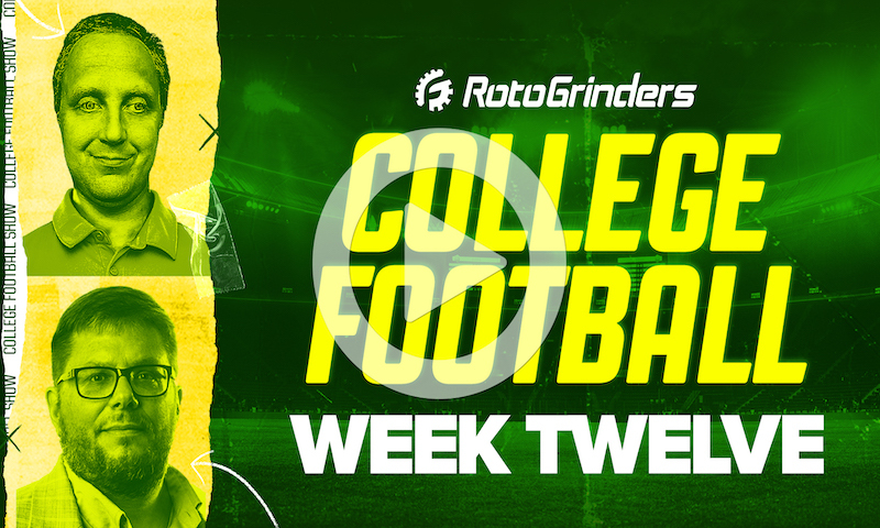 College Football DFS Pre-Lock Show - Week 12