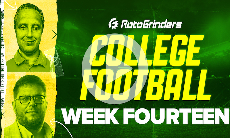 COLLEGE FOOTBALL DFS PRE-LOCK SHOW - WEEK 14