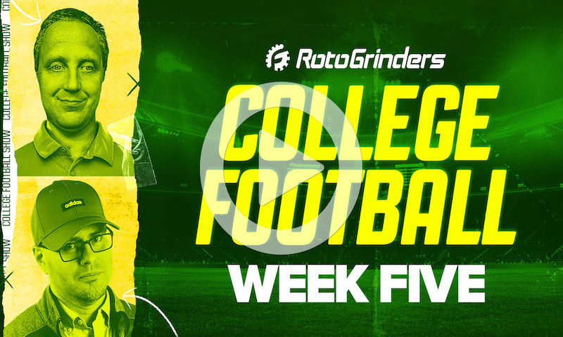 College Football DFS Pre-Lock Show - Week 5