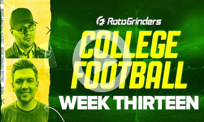 Premium College Football DFS Breakdown - Week 13 (Saturday Slate)