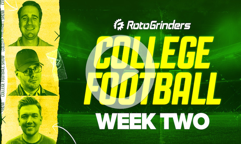 Premium College Football DFS Breakdown - Week 2