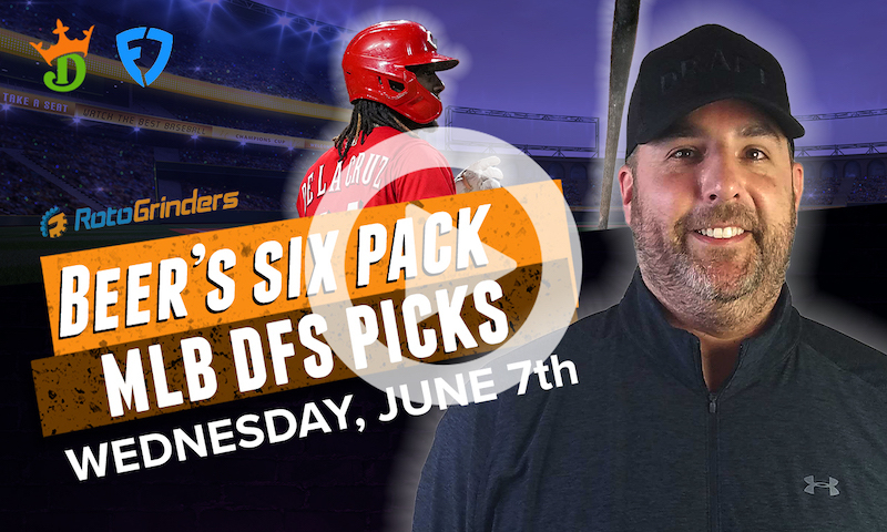 DraftKings and FanDuel MLB Six-Pack: Wednesday, June 7th