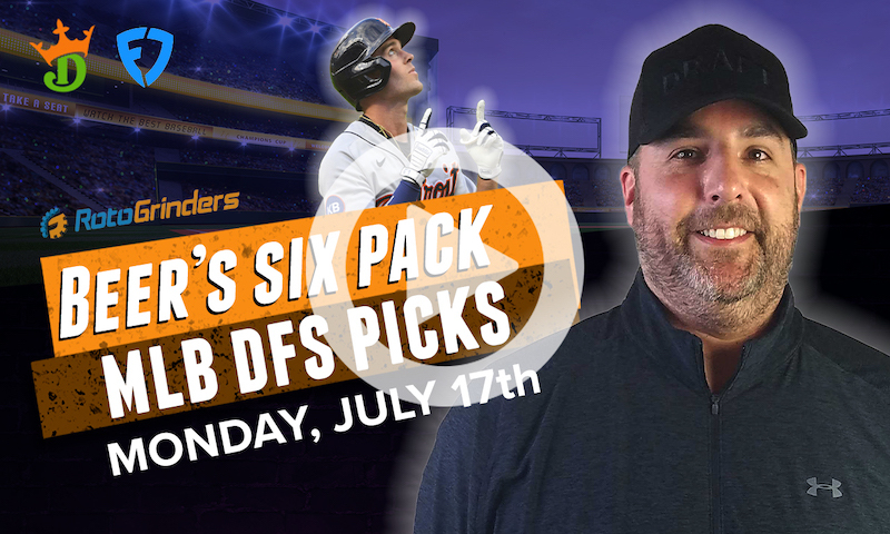 DraftKings and FanDuel MLB Six-Pack: Monday, July 17th