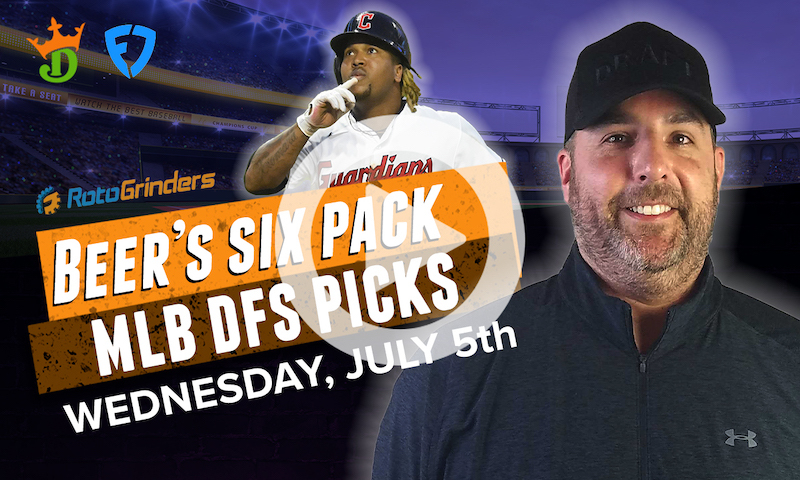 DraftKings and FanDuel MLB Six-Pack: Wednesday, July 5th