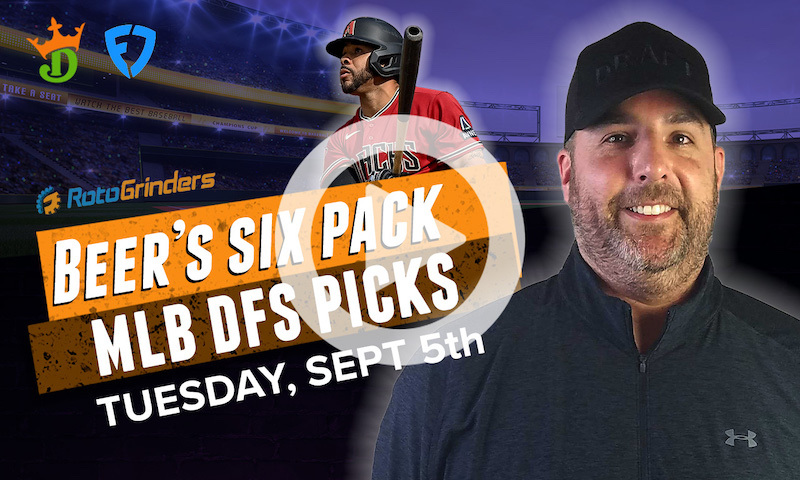 DraftKings and FanDuel MLB Six-Pack: Tuesday, September 5th