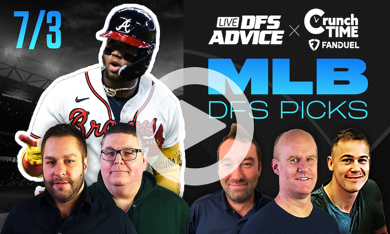 GrindersLive / Crunch Time - 7/3/23 MLB DFS Picks & Strategy