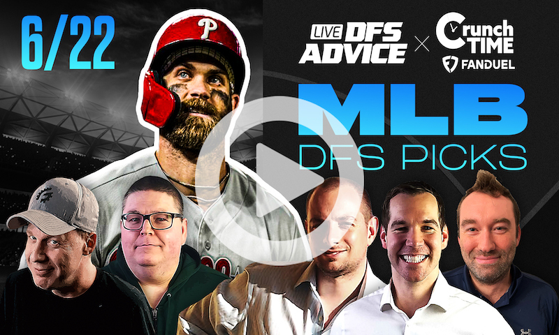 GrindersLive / Crunch Time - 6/22/23 MLB DFS Picks & Strategy