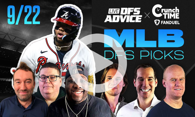 GrindersLive / Crunch Time - 9/22/23 MLB DFS Picks & Strategy
