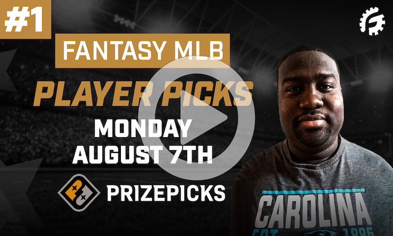 MLB Fantasy Pick'em on PrizePicks - Monday, August 7th (1 of 2)