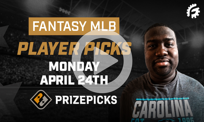MLB Fantasy Player Picks on PrizePicks - Monday, April 24th