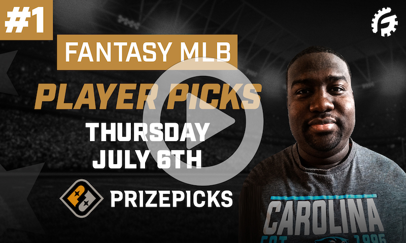 MLB Fantasy Pick'em on PrizePicks - Thursday, July 6th (1 of 2)