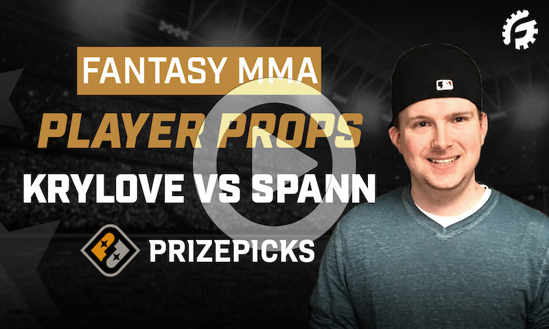 MMA Player Props on PrizePicks - Krylov vs Spann