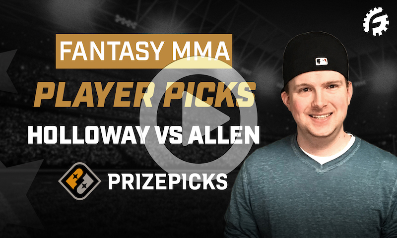 MMA Player Picks on PrizePicks - Holloway vs Allen