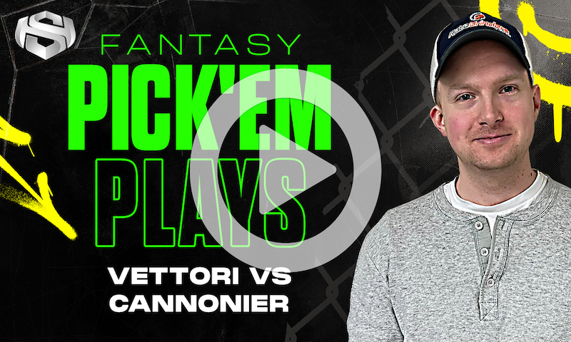 MMA Fantasy Pick'Em Plays for StatHero - Vettori vs Cannonier