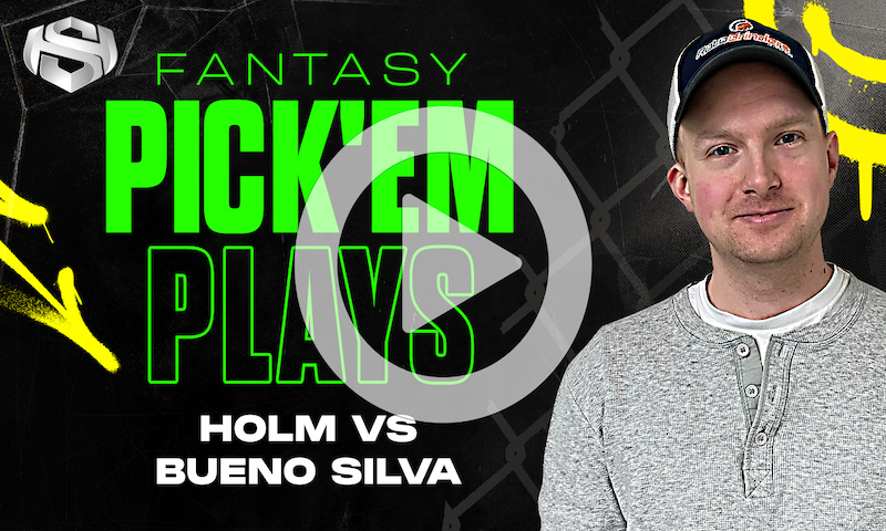 MMA Fantasy Pick'Em Plays for StatHero - Holm vs Bueno Silva