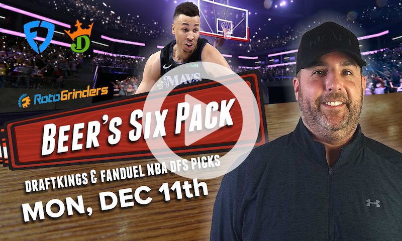 DraftKings and FanDuel NBA Six Pack: Monday, Dec. 11th