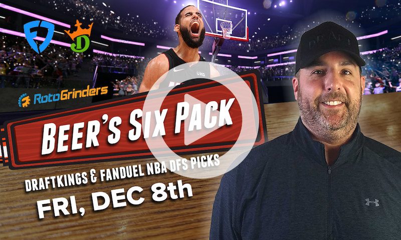 DraftKings and FanDuel NBA Six Pack: Friday, Dec. 8th