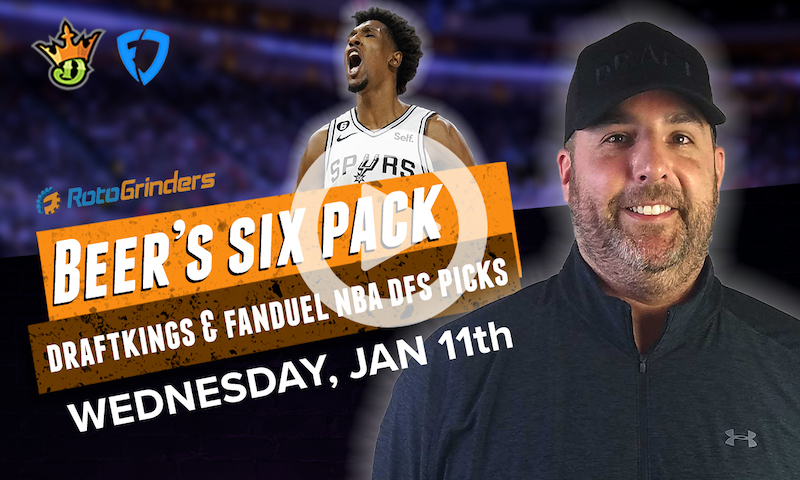 DraftKings and FanDuel NBA Six-Pack: Wednesday, Jan 11th
