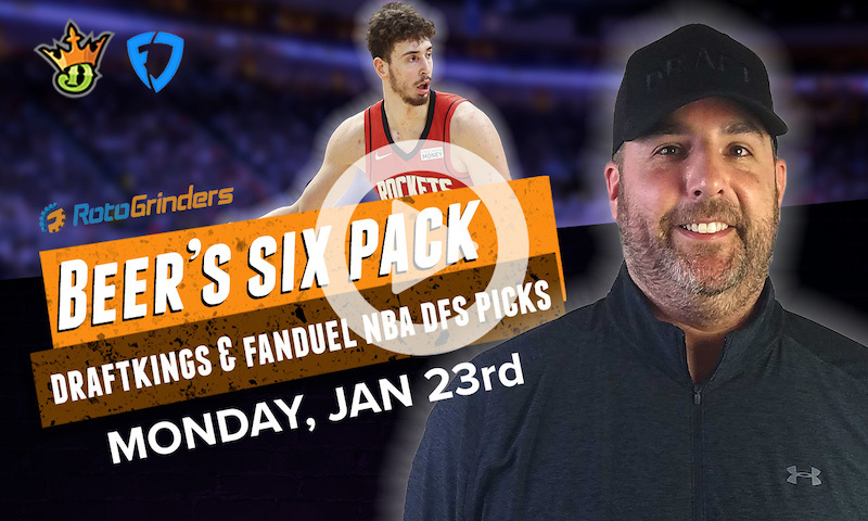 DraftKings and FanDuel NBA Six-Pack: Monday, Jan 23rd