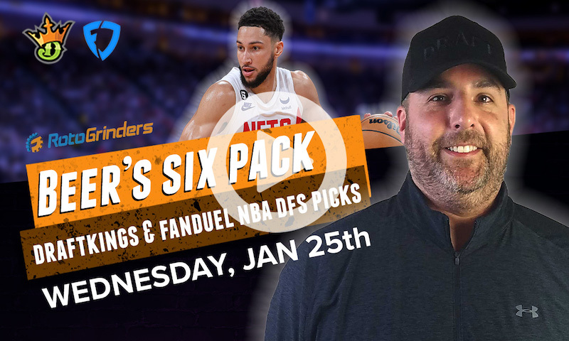 DraftKings and FanDuel NBA Six-Pack: Wednesday, Jan 25th