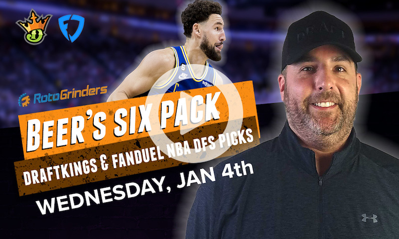 DraftKings and FanDuel NBA Six-Pack: Wednesday, Jan 4th