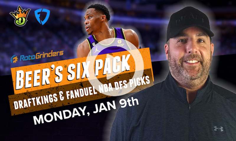 DraftKings and FanDuel NBA Six-Pack: Monday, Jan 9th