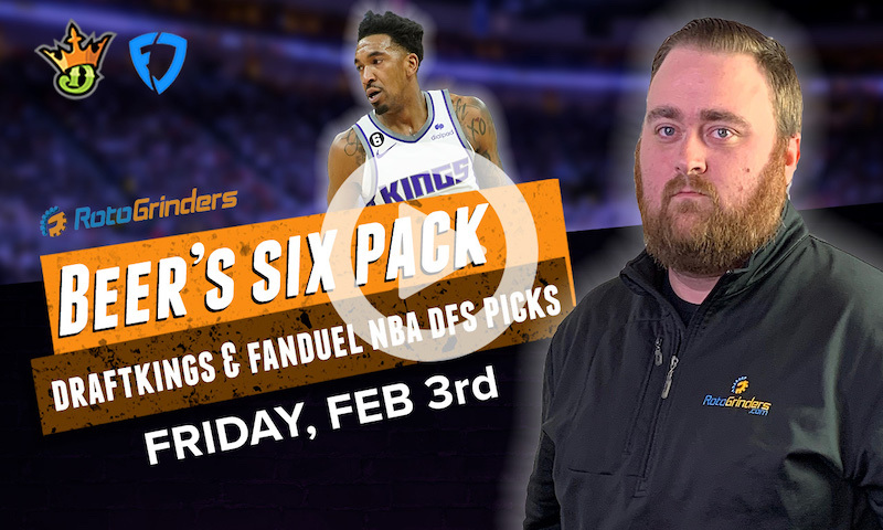 DraftKings and FanDuel NBA Six-Pack: Friday, Feb 3rd
