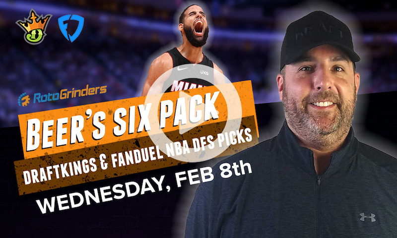 DraftKings and FanDuel NBA Six-Pack: Wednesday, Feb 8th
