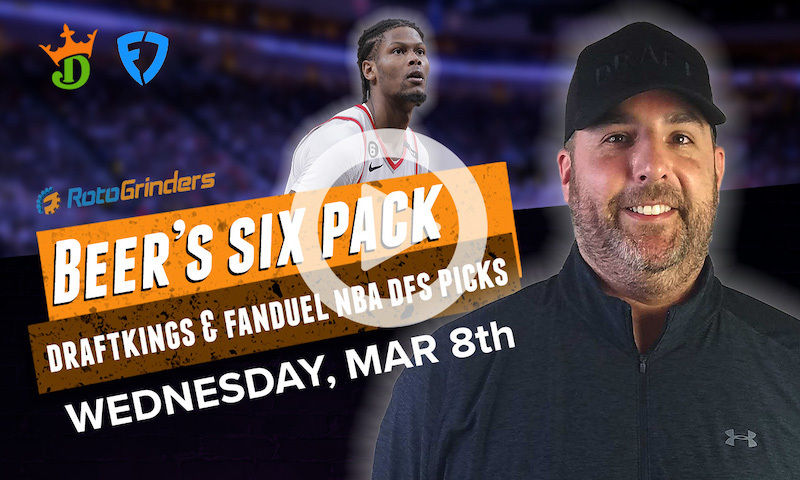 DraftKings and FanDuel NBA Six-Pack: Wednesday, Mar 8th