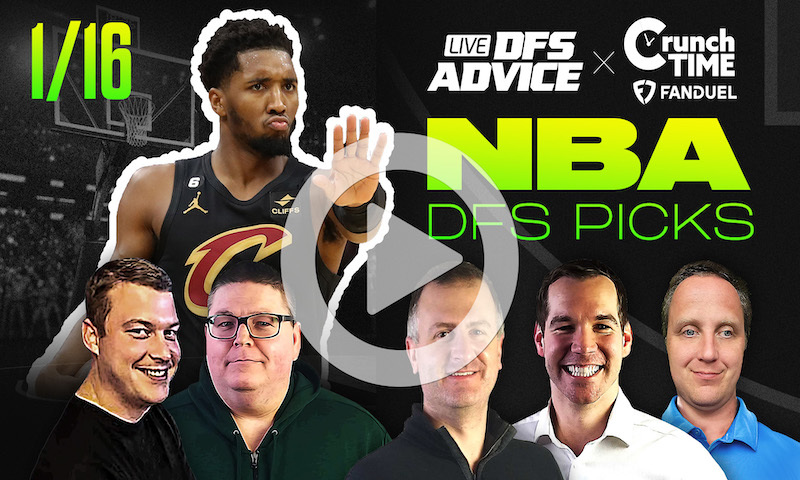 GrindersLive / Crunch Time - 1/16/23 NBA DFS Picks & Strategy