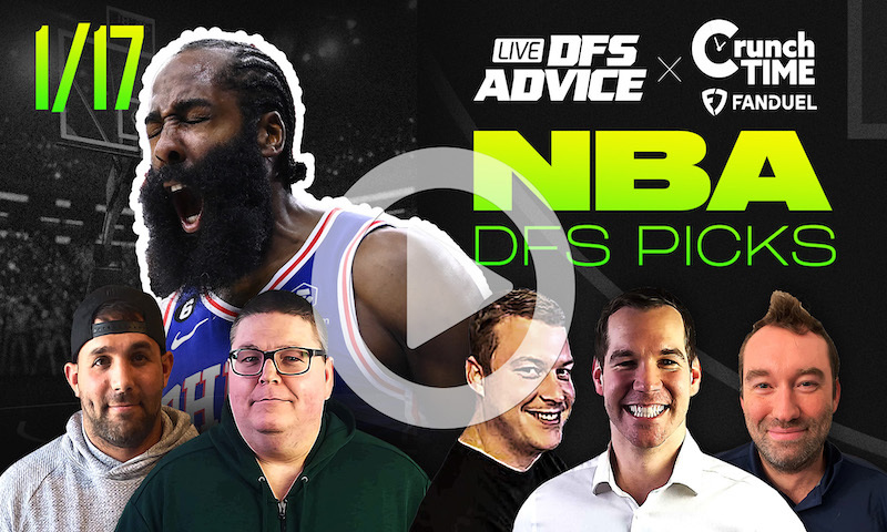 GrindersLive / Crunch Time - 1/17/23 NBA DFS Picks & Strategy