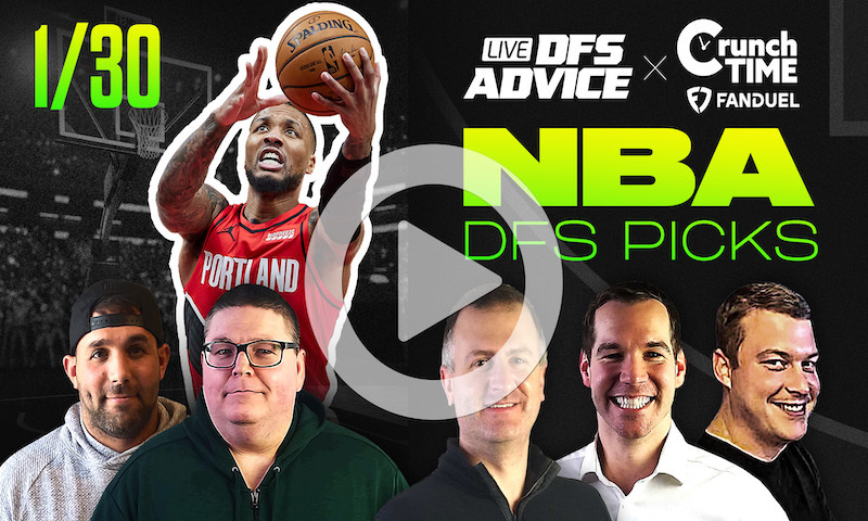 GrindersLive / Crunch Time - 1/30/23 NBA DFS Picks & Strategy