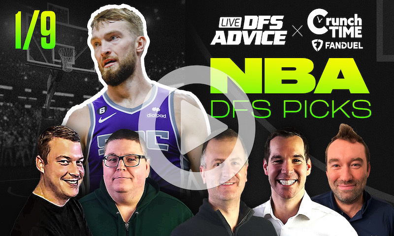 GrindersLive / Crunch Time - 1/9/23 NBA DFS Picks & Strategy