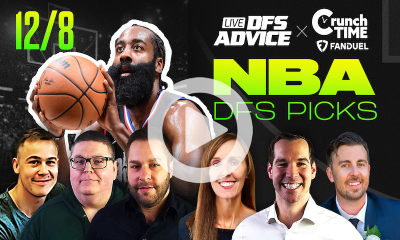 NBA DFS GrindersLive & Crunch Time Show Block: Friday, December 8th