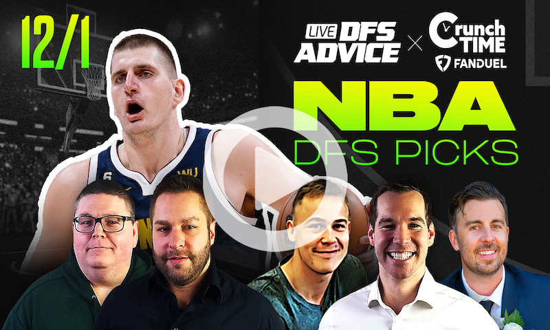 GrindersLive / Crunch Time - 12/1/23 NBA DFS Picks & Strategy