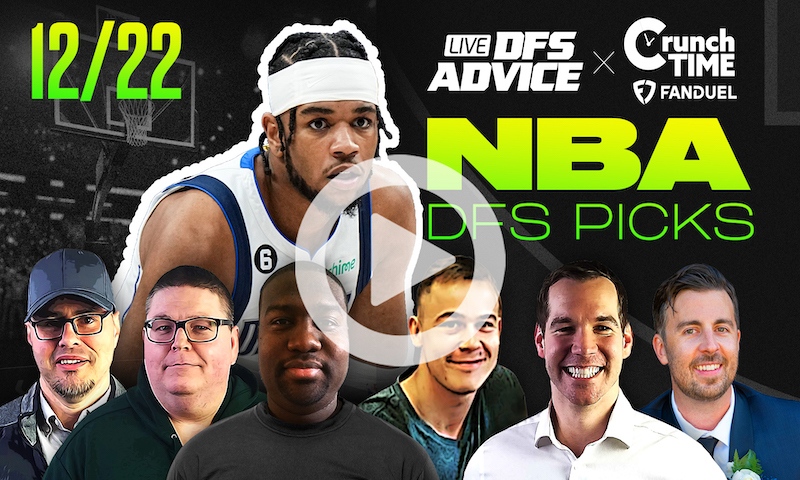 GrindersLive / Crunch Time - 12/22/23 NBA DFS Picks & Strategy