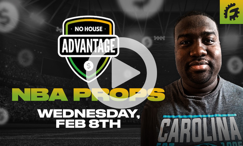 NBA Player Props on No House Advantage - Wednesday Feb 8th