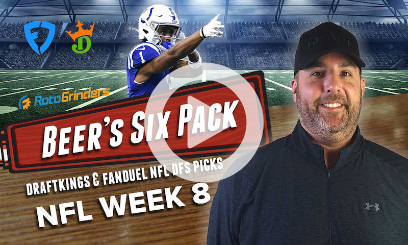 DraftKings and FanDuel NFL Six Pack: Week 8