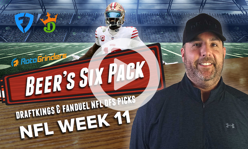 DraftKings and FanDuel NFL Six Pack: Week 11
