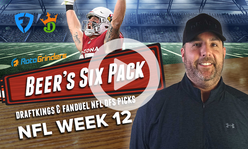 DraftKings and FanDuel NFL Six Pack: Week 12