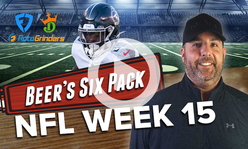 DraftKings and FanDuel NFL Six Pack: Week 15