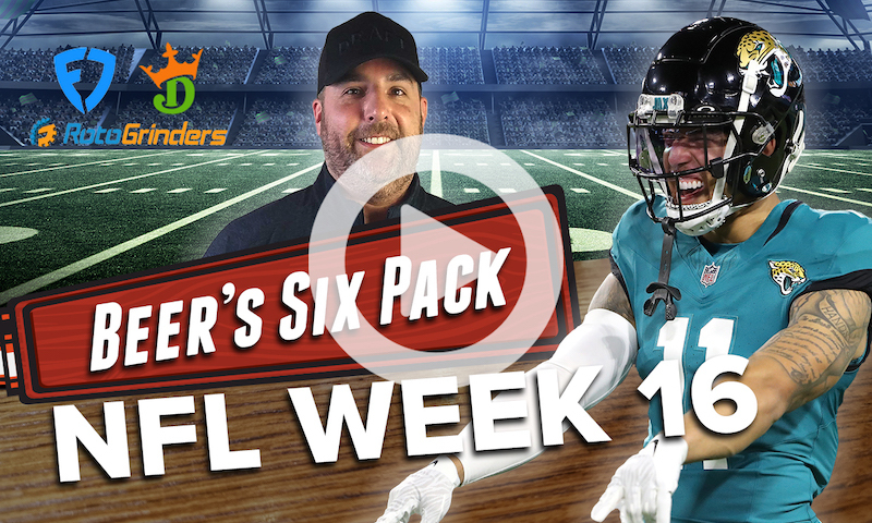 DraftKings and FanDuel NFL Six Pack: Week 16