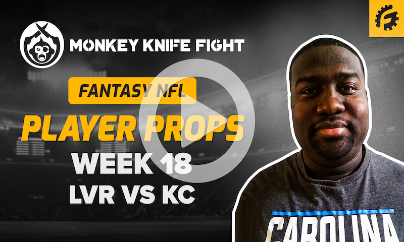 NFL Player Props on Monkey Knife Fight - LV vs KC
