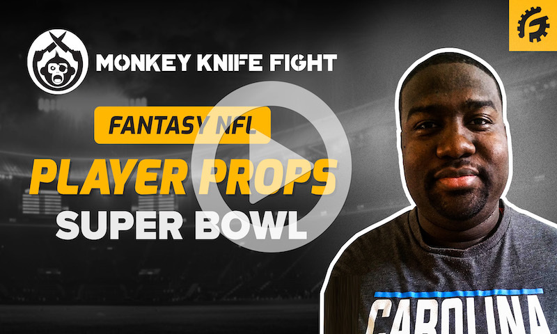 NFL Player Props on Monkey Knife Fight - Super Bowl