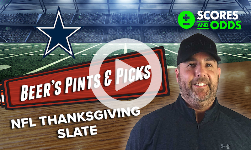 NFL Best Bets for Thanksgiving: Pints & Picks presented by ScoresAndOdds