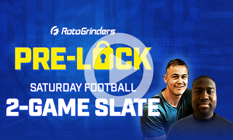 NFL DFS Pre-Lock Show - Saturday Football 1/6/2024