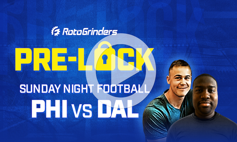 NFL DFS Sunday Night Football Pre-Lock Show - Eagles vs. Cowboys