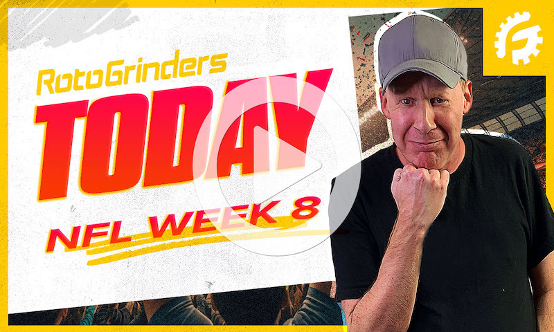 RotoGrinders Today - NFL Week 8 DFS Strategy + Picks, Props & Pick'Em