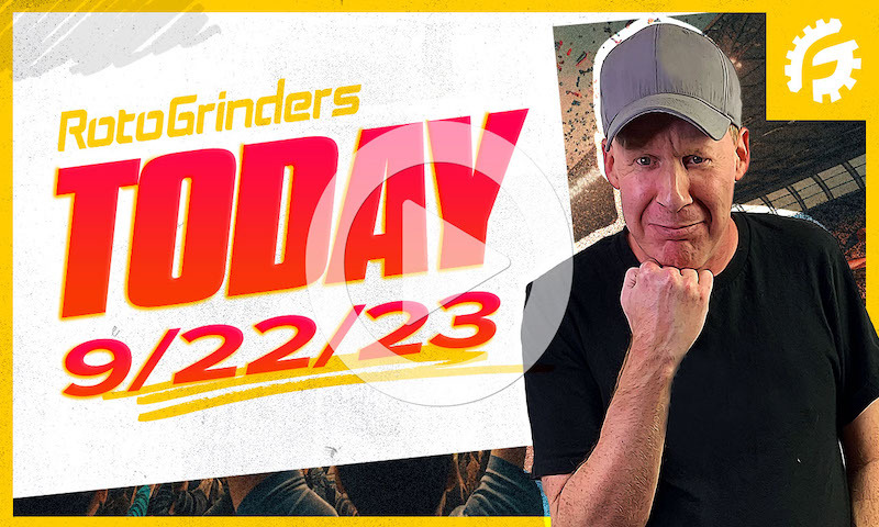 RotoGrinders Today - 9/22/23: NFL Week 3 DFS Strategy + MMA w/ Squirrelpatrol