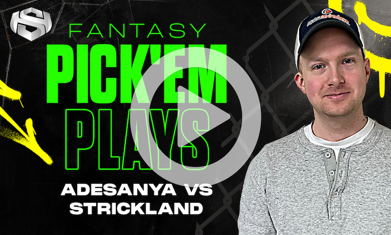 MMA Fantasy Pick'Em Plays for StatHero - Adesanya vs Strickland